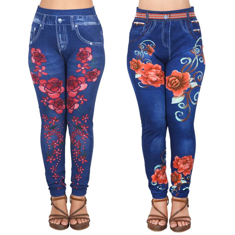 printed jeggings combo