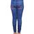 Blue poly cotton floral printed slim fit jeggings (pack of 2)