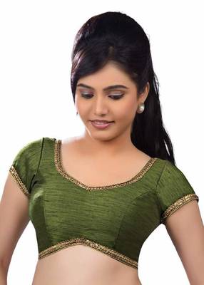 Black Banglore Silk Lace Work Unstiched Blouse 2