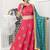 Dark-pink lace art silk semi stitched lehenga with dupatta