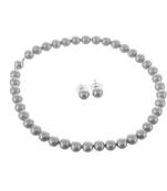 Silver Freshwater Cultured Pearl Necklace