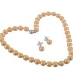 Yellow Freshwater Cultured Pearl Necklace