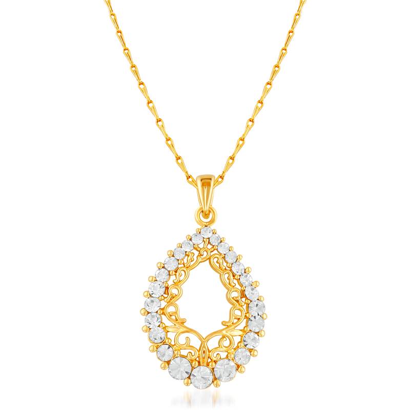 Gold Cubic Zirconia Pendants RICH LADY 2699560