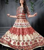 Marvellous Multi Colored Digital Print Partywear Designer Gown (Stitched)