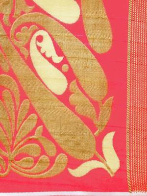 Yellow printed bhagalpuri silk saree with blouse 5