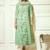 Sea Green Colour Embroidered And Printed Vaishnavi Georgette Readymade Kurti