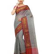 Multicolor Plain Cotton Saree
