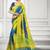 Multicolor woven art silk saree with blouse