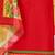 Red printed chanderi salwar with dupatta