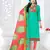 Turquoise Printed Chanderi Salwar With Dupatta