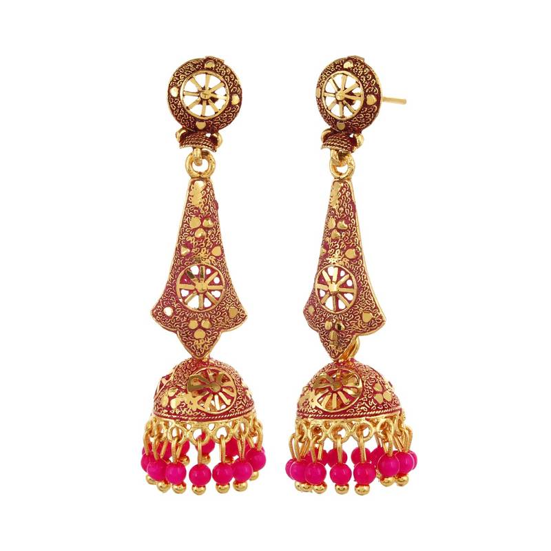 Pink earrings