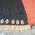 orange & black embroidered georgette saree with blouse
