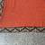orange & black embroidered georgette saree with blouse