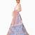 Grey Embroidered Tissue Semi Stitched Lehenga With Dupatta