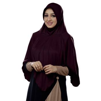 Wildberry Poly Cotton Ready To Wear Islamic Hijab 1