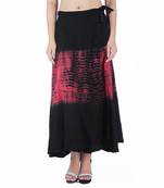 Multicolor Tie Dye Cotton Wrap Skirt