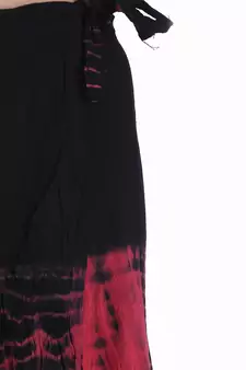 Multicolor Tie Dye Cotton Wrap Skirt