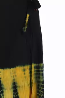 Multicolor Tie Dye Cotton Wrap Skirt