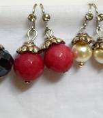 Four pairs of earrings
