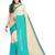Cream Printed Georgette Saree With Blouse