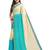 Cream Printed Georgette Saree With Blouse