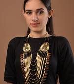 Brown And White Tibetean Necklace