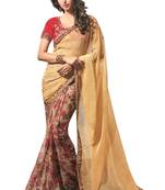 Multicolor Embroidered Georgette Saree With Blouse