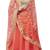 Orange Embroidered Handloom Silk Lehenga Choli With Dupatta