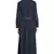 Navy Plain Poly Crepe Islamic Abaya