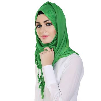 Momin Libas Embroidered Viscose Girls Scarf 1