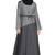 Grey Plain Cotton Islamic Abaya