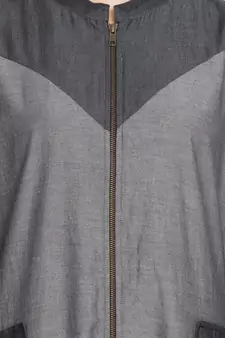 Grey Plain Cotton Islamic Abaya