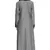 Grey Plain Cotton Islamic Abaya