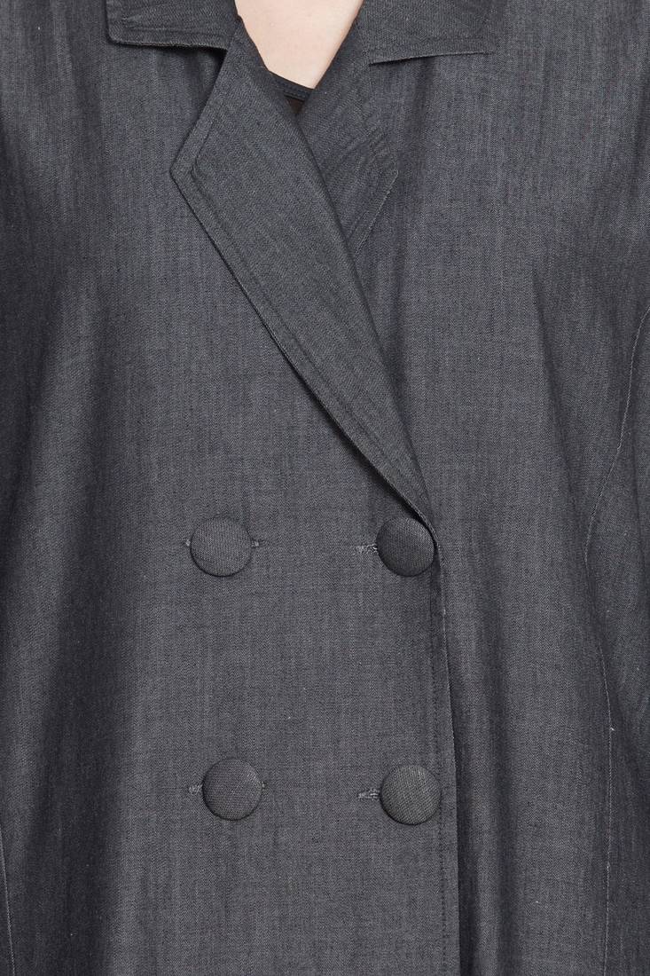 Black Plain Cotton Islamic Abaya