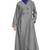 Silver Grey Plain Cotton Islamic Abaya