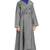 Silver Grey Plain Cotton Islamic Abaya