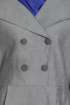 Silver Grey Plain Cotton Islamic Abaya