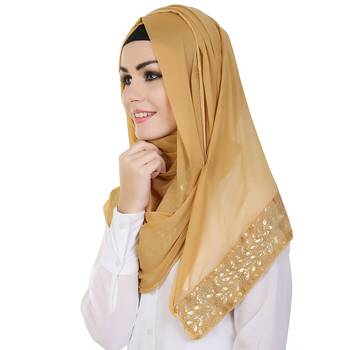 Momin Libas Embroidered Chiffon Girls Scarf 1