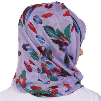 Momin Libas Printed Polyester Cotton Girls Scarf 2