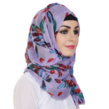 Momin Libas Printed Polyester Cotton Girls Scarf 3