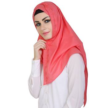 Momin Libas Embroidered Cotton Girls Scarf 1