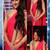 Sonakshi Sinha Red Georgette saree with blouse