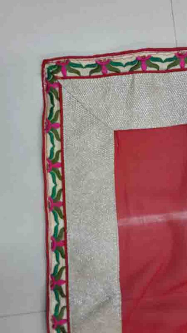 Sonakshi Sinha Red Georgette saree with blouse