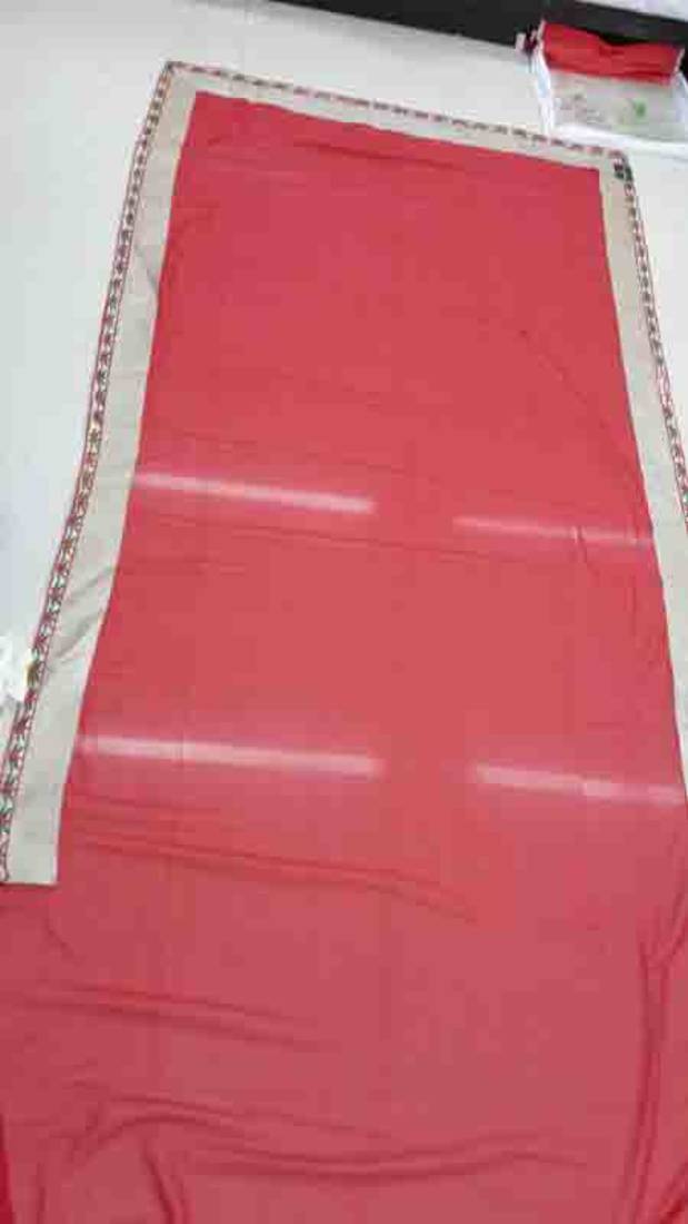 Sonakshi Sinha Red Georgette saree with blouse