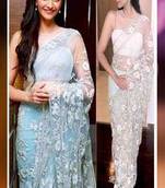 SONAM KAPOOR WHITE saree with blouse