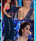 Madhuri Dixit Designer Net Bollywood Style saree with blouse