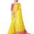 Yellow woven jacquard saree with blouse