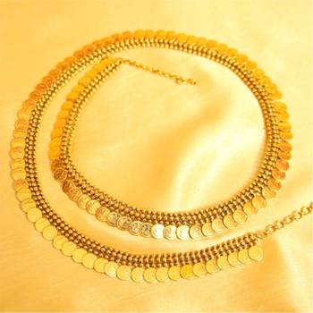 Antique Gold Look Coin Waistbelt 1