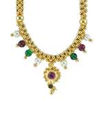 Womens Trendz White Green Moti Har Necklace