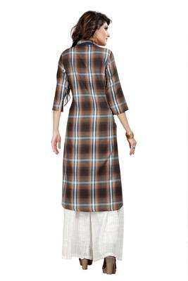 Multicolor Rayon Party Wear Stitched Kurti Set 2